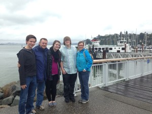Our family in Tiburon, CA in April of 2014.